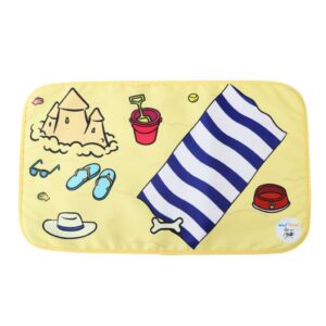 Woof² Meow² x AU-au! Beach Paws Cooling Pet Stroller Mat
